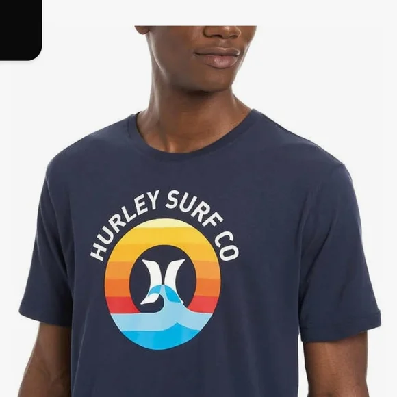 HURLEY Men's XXL Icon Slash Gradient T-shirt NEW - Picture 4 of 11